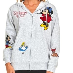 DISNEY MINNIE MOUSE full zip sweatshirt hoodie